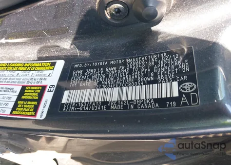 2012 Toyota Corolla Matrix из США, поврежденный, VIN 2T1KU4EE7CC800541